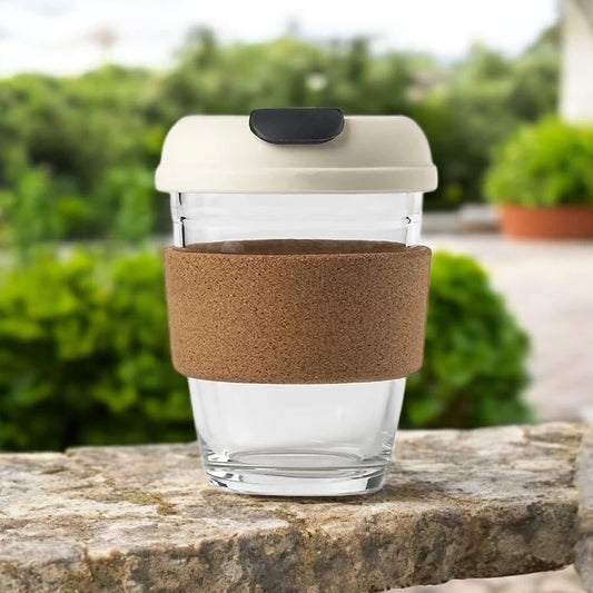 Glass Cork Mug (350 ml)