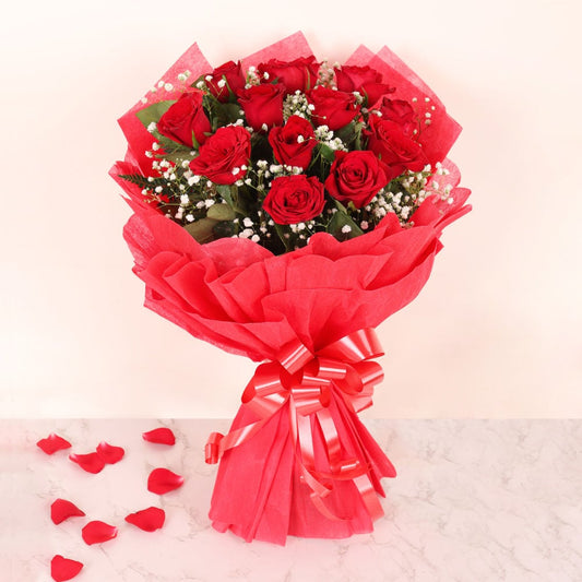 Crimson Love 6 Roses Bouquet