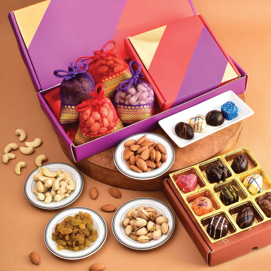 Couverture Chocolates & Dry Fruits Diwali Hamper