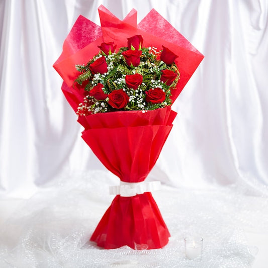 8 Red Roses Bouquet