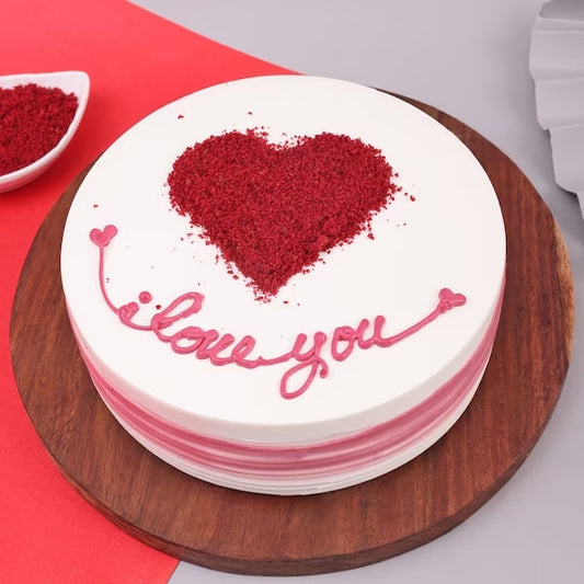 Expression of Love Red Velvet Cake