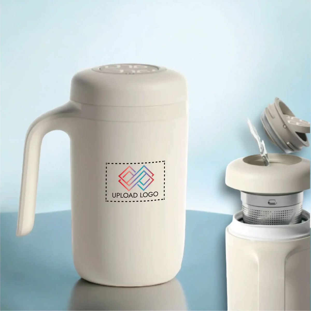 Vitality Spill - Proof Suction Mug with Handle (380 ml)