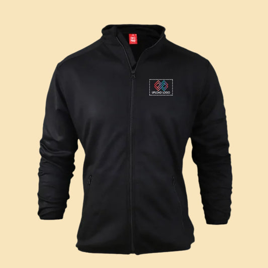 North Pole High Neck Zippered Jacket with embroidered logo