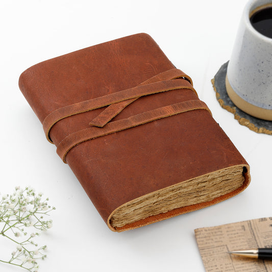 Eco-Friendly Classic Browth Leather Journal