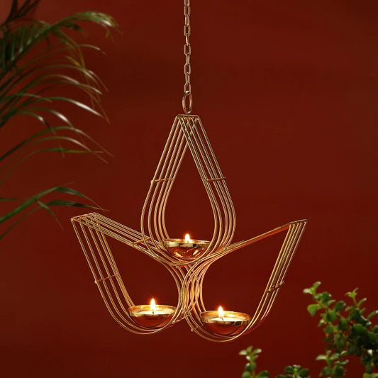 Hanging Diya with T-lights